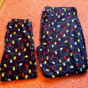 Set of two Christmas pajamas size small and extra-largeNever been worn